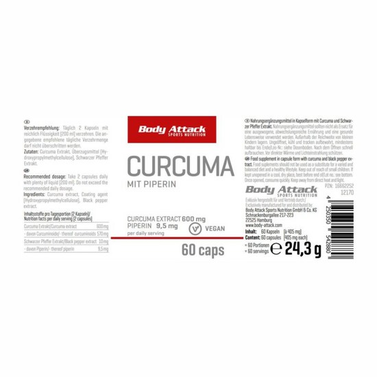 Body Attack Curcuma (60 Caps)